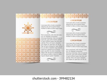 Arabic folded paper booklet design