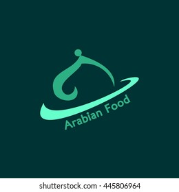 Arabic food Restaurant Vector Design Logo Template. Flat Style