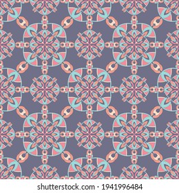 Arabic geometric hexagonal pattern. Outline hand drawn illustration of Arabic geometric hexagonal vector pattern for web design