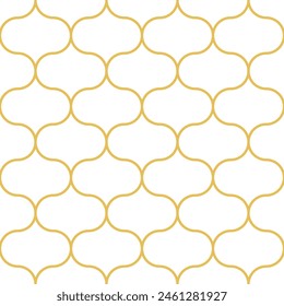 Mosaico geométrico árabe imprimible sin patrón con impresión marroquí abstracto en colores azul y naranja. Ramadan Kareem Arte islámico tradicional Fondo de ilustración.