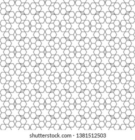 Arabic geometric ornament based on traditional arabic art. Muslim mosaic.Black and white Fine lines.Great design for fabric,textile,cover,wrapping paper,background.