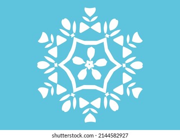 Arabic geometric pattern.Vector illustration.Islamic style.Round Mandala white Islamic pattern background.Round Mandala, ornamental Rosette Circle Design Element.