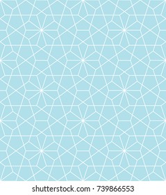 arabic geometric seamless ornament pattern