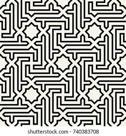 arabic geometric seamless ornament pattern