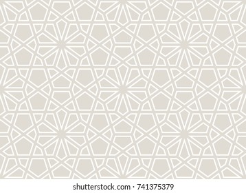 arabic geometric seamless ornament pattern