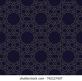 arabic geometric seamless ornament pattern