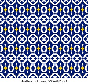 Arabic Geometric Seamless Pattern. Traditional Islamic Background. Mosque decoration element. Architectural element. Vector illustration. Suitable for greeting card, poster, invitation and banner.
