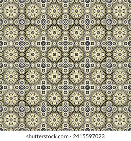 Arabic geometric style Zellij. Seamless pattern