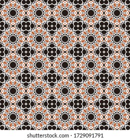 Arabic geometry pattern seamless vintage tiles, Traditional ornate Morocco tiles. ideal for greeting card banner or wallpaper and background design.