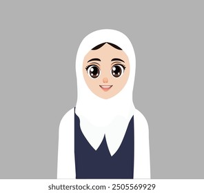 Arabic girl from Oman in school uniform