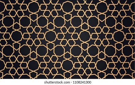 arabic gold pattern muslim