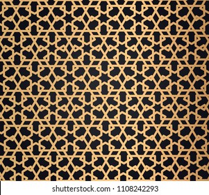 arabic gold pattern muslim