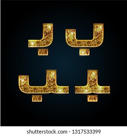 Arabic Golden Letters