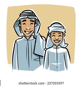 Arabic happy children