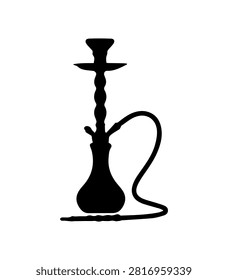Arabic Hookah Simple Silhouette Icon