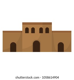 arabic house with door design and windows
