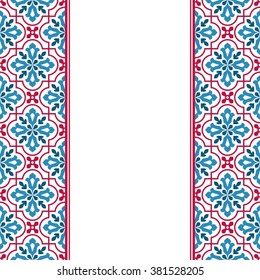 Arabic invitation card with vintage ornament.
