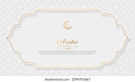 Arabic Islamic background with arabesque pattern