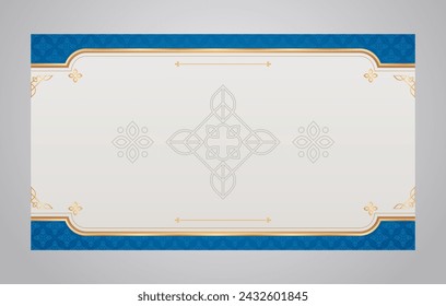 Arabic islamic background and banner design