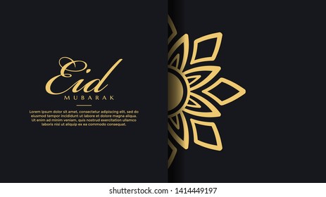 Arabic Islamic calligraphy of text Eid mubarak, islamic background