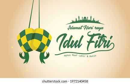 Arabic Islamic calligraphy of text eyd fitr mubarak translate (Blessed eid), you can use it for islamic occasions like Eid Ul Fitr and Eid Ul Adha 2
