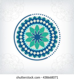 Arabic Islamic card ramadan kareem on floral decorated colorful background for festival of Eid Mubarak and ramadan kareem.
