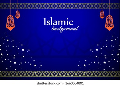 Arabic Islamic Lantern for Ramadan Kareem Eid Mubarak Background. Holy, celebration.