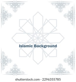 Arabic Islamic minimalist White Luxury Ornament Background design. Islamic Pattern elegant Backgrounds design. vector illustration.