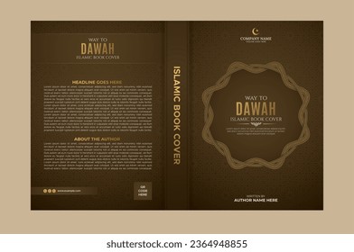 Arabic Islamic Style Book Cover Design with Arabic Pattern