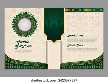 Arabic islamic style book cover design art