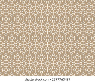 Arabic Islamic traditional seamless pattern of stars background