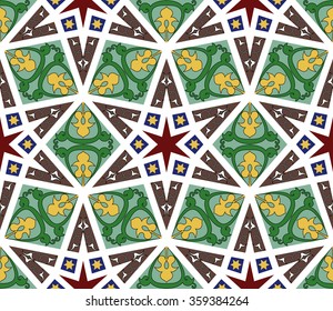 Arabic and islamic traditional seamless pattern vector illustration