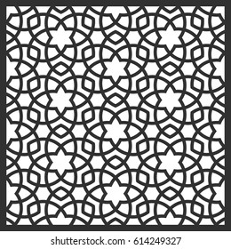 Arabic Islamic vector seamless stars pattern