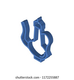 Arabic Jar isometric left top view 3D icon