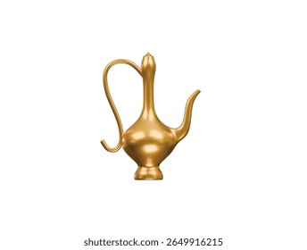 arabic jug icon 3d illustration render
