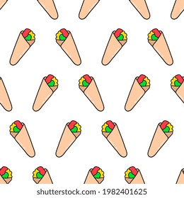 arabic kebab food seamless pattern textile print. Great for summer vintage fabric, scrapbooking, wallpaper, giftwrap. repeat pattern background design