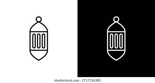 Icono árabe de la lámpara, muestra del Vector del contorno, Descarga del diseño del logotipo
