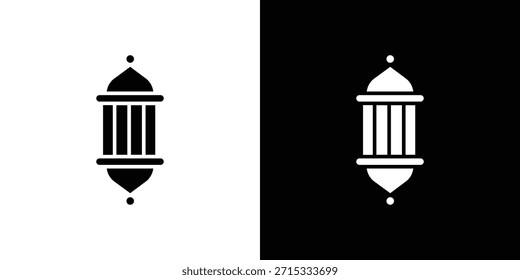 Conjunto de iconos de lámpara árabe colección. Silueta de Vector.