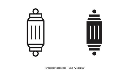 Arabic Lamp icon vector illustration on a transparent background.