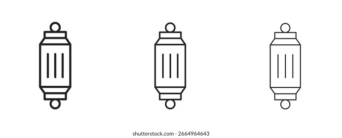 Ícone de lâmpada árabe para site ou Apps Elements, Logo. Gráficos de vetor de pixel