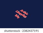Arabic language day concept. 3D vector icon. Vector colorful illustration.