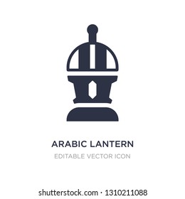 arabic lantern icon on white background. Simple element illustration from General concept. arabic lantern icon symbol design.