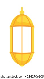 arabic lantern icon on white background