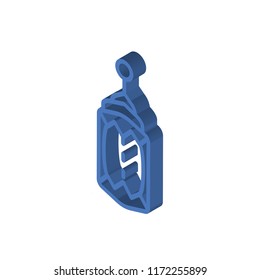 Arabic Lantern isometric left top view 3D icon