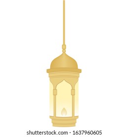 Arabic Lantern Object Design in Set for Creative Concept of  Islamic Celebration Day. Ramadan Kareem, Eid Mubarak, Eid Al Fitr, Eid Al Adha, Hajj, Hijri, and Mawlid.