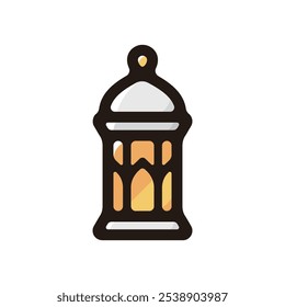 Arabic Lantern outline icon for graphic design, apps and websites