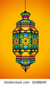 Arabic lantern for Ramadan Kareem and Eid Mubarak