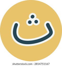 Arabic Letter Tsa Icon Vector