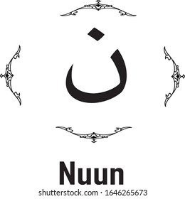 The Arabic letters font handwriting called calligraphy art