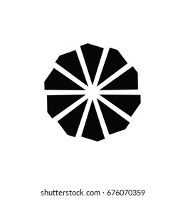 Arabic logo in simple style. Mandala for web, print and creative design. Vector illustration